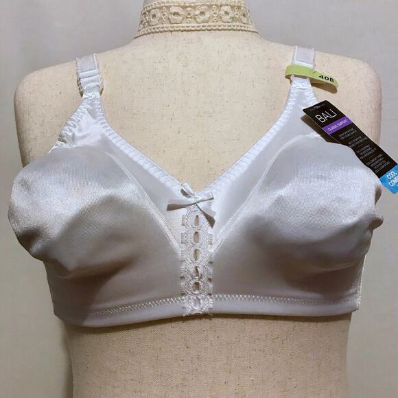 Bali NWT White Cool Comfort Bra Women 40B - Picture 2 of 11